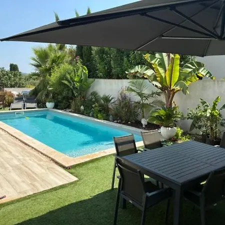 De Gamme 22 M2 De La Maison Lilomel - Entree & Terrasse Privative - Piscine - Parking & Wifi Gratuit - Au Calme Et A 5 Min De La 3* Sanary-sur-Mer